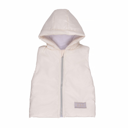 Жилетка утепленная молочная