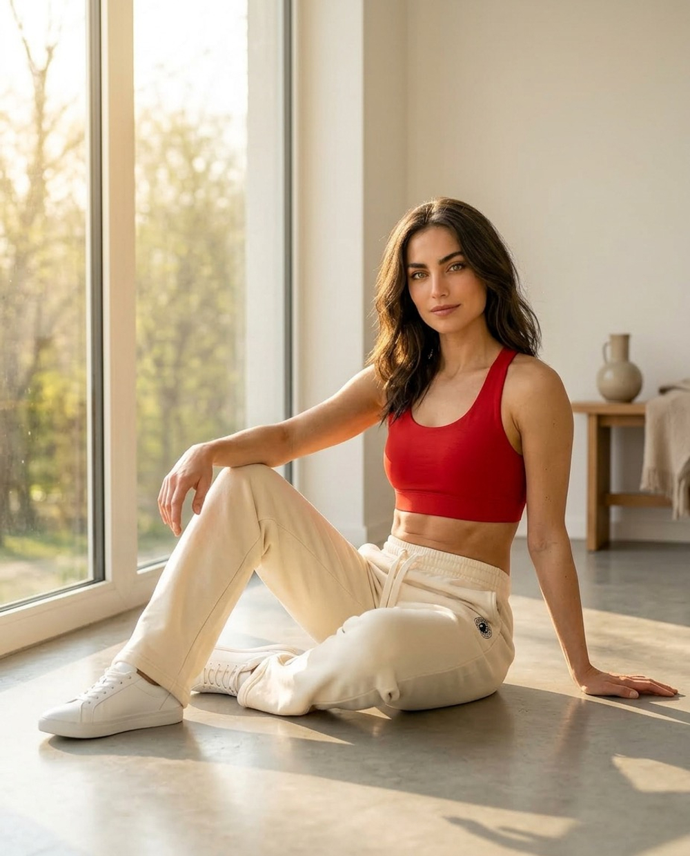 Брюки молочные спортшик весенняя коллекция