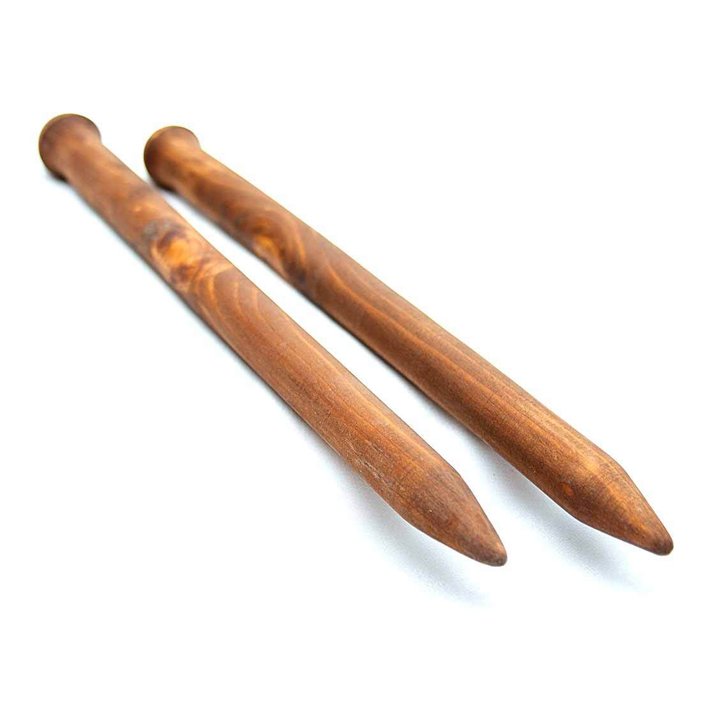 Большие Спицы для Крупной вязки из Дерева 20мм/300мм Сосна #N9