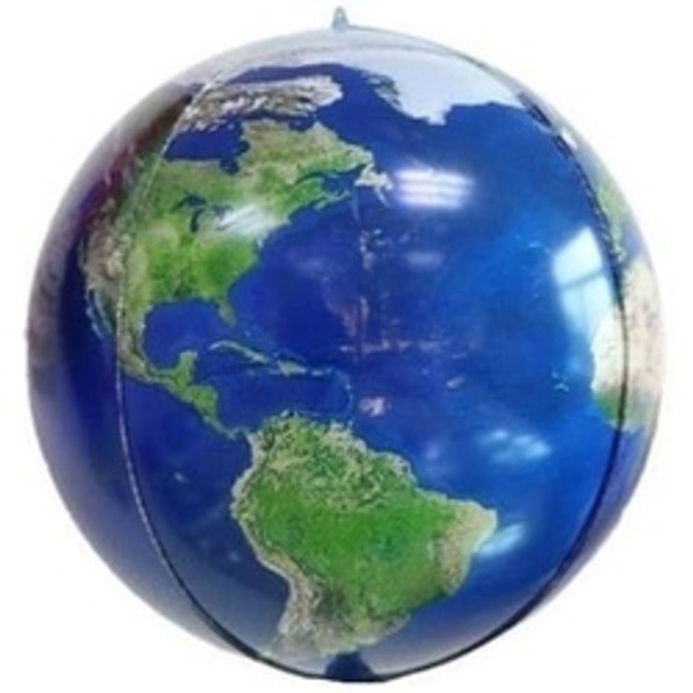 Шар (22"/56 см) Сфера 3D, Планета Земля