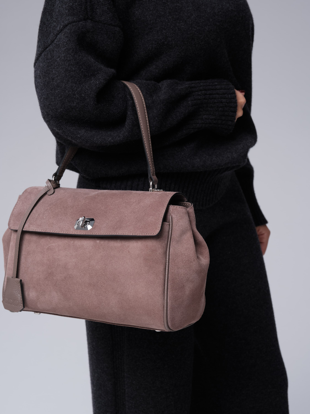 Замшевая сумка Nadi DBR 31356 капучино