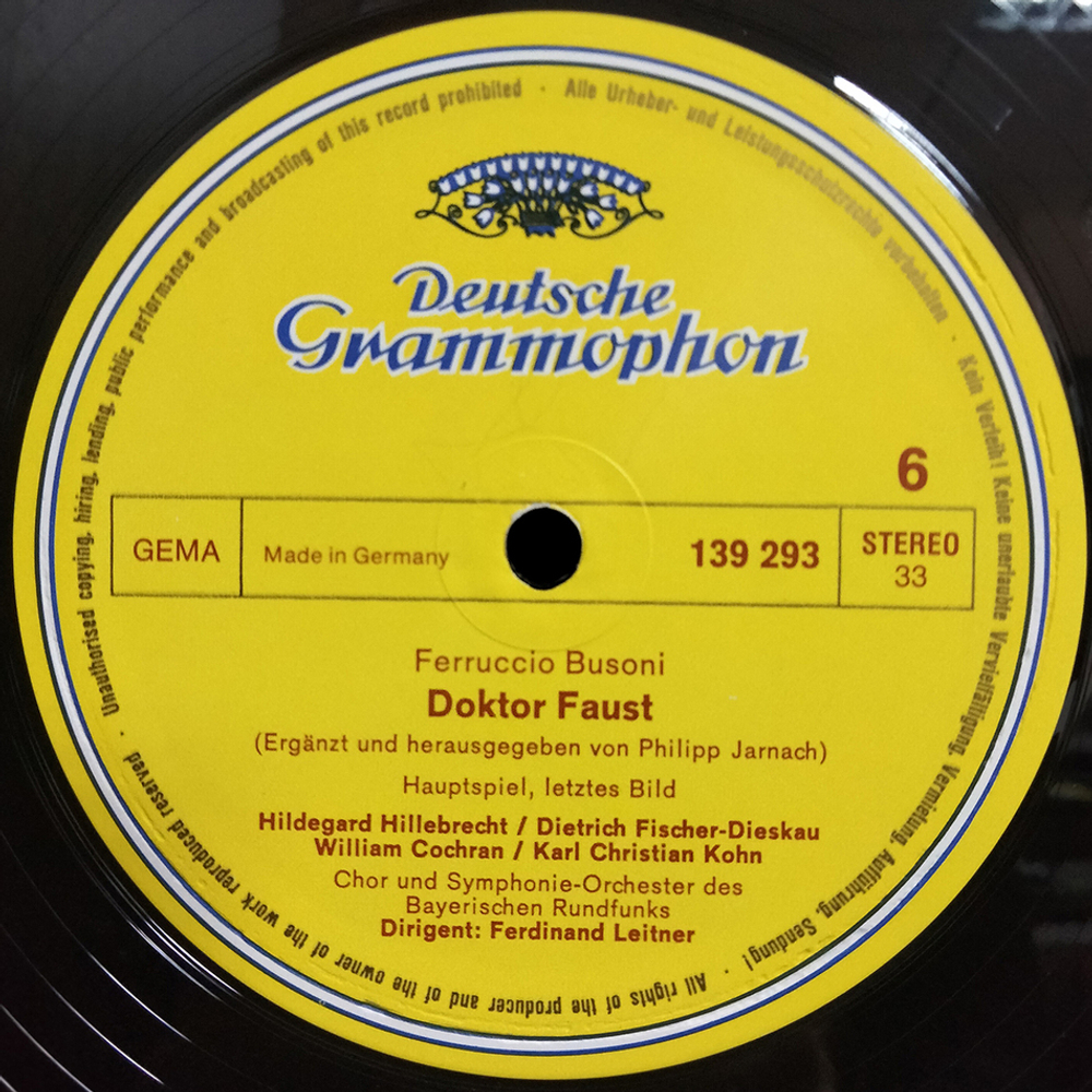 Ferruccio Busoni / Doctor Faust (3LP)