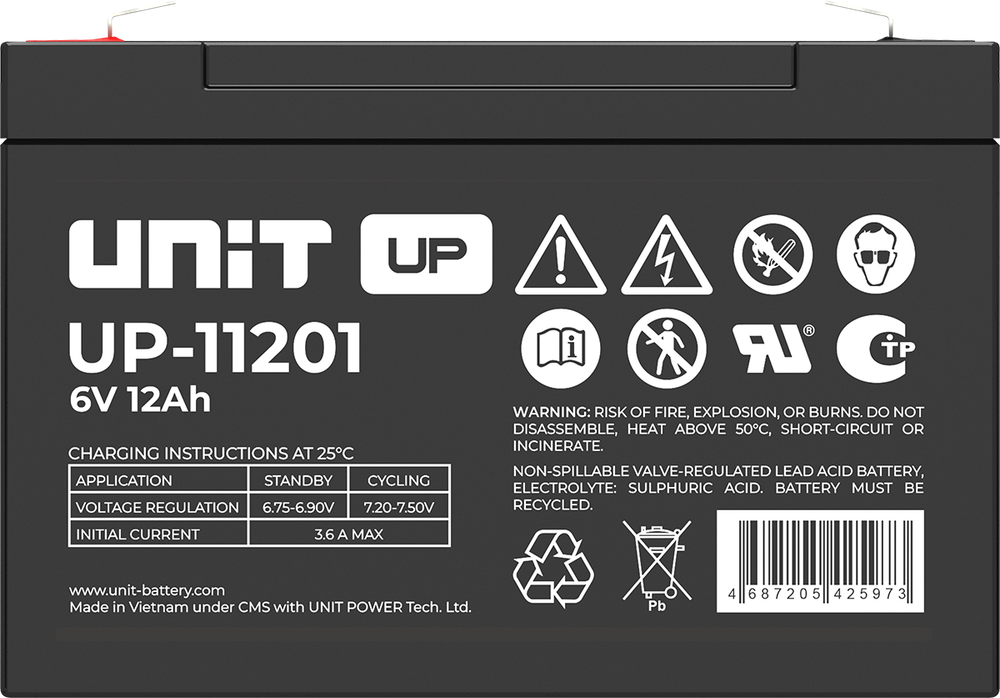 Аккумулятор UNIT UP-11201