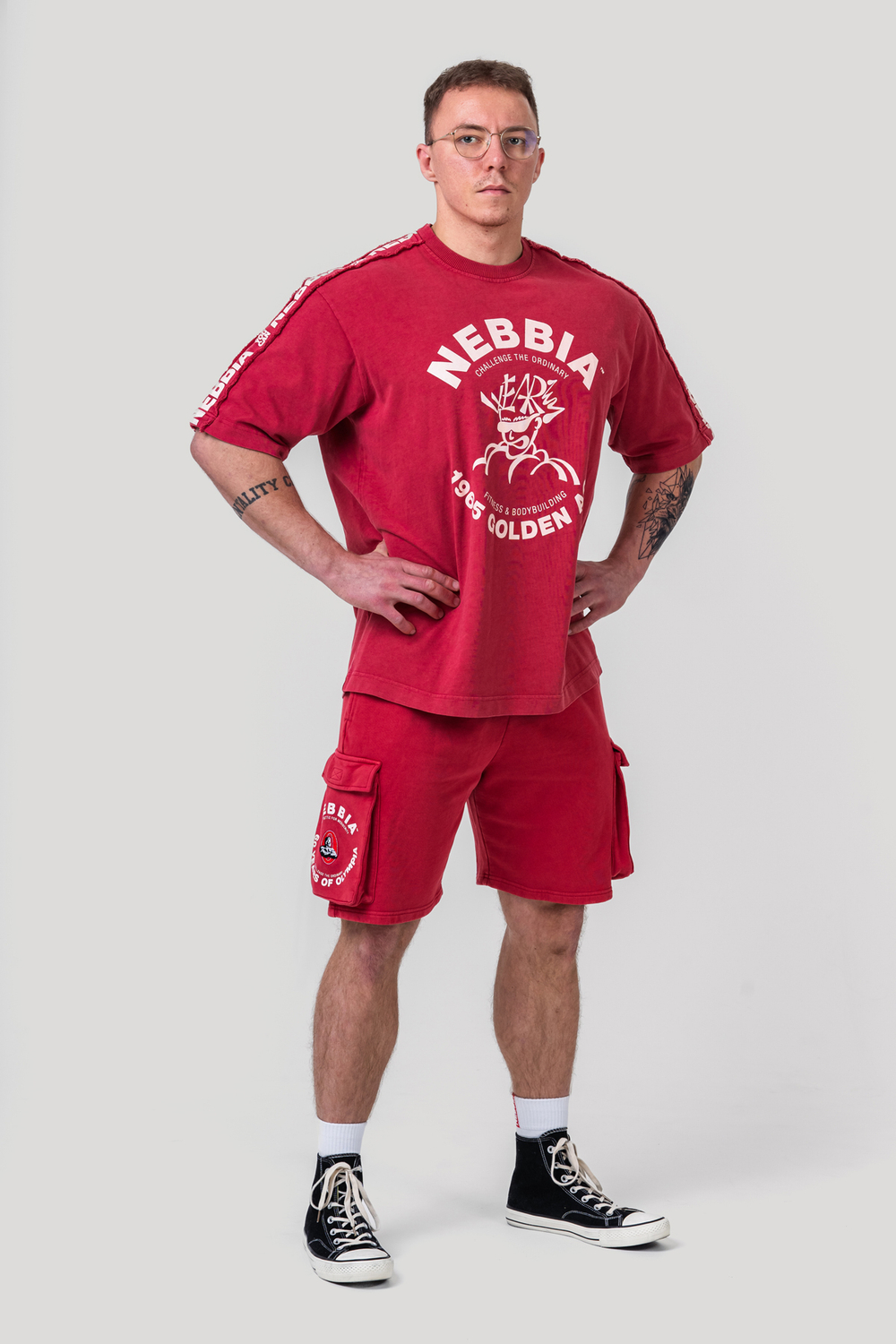 Футболка Washed Oversized T-Shirt GOLDEN AGE 790 Красная