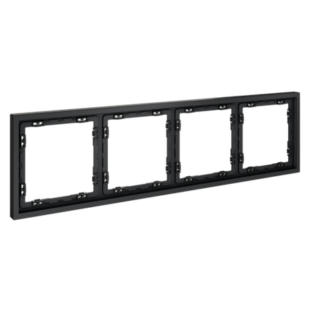 Рамка пластиковая VOLTUM S70 на 4 поста, (графит)