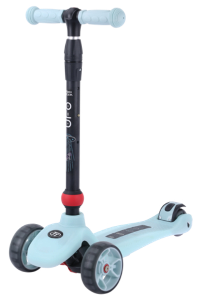 Самокат детский трехколесный светящийся Tech Team UFO 2021, голубой