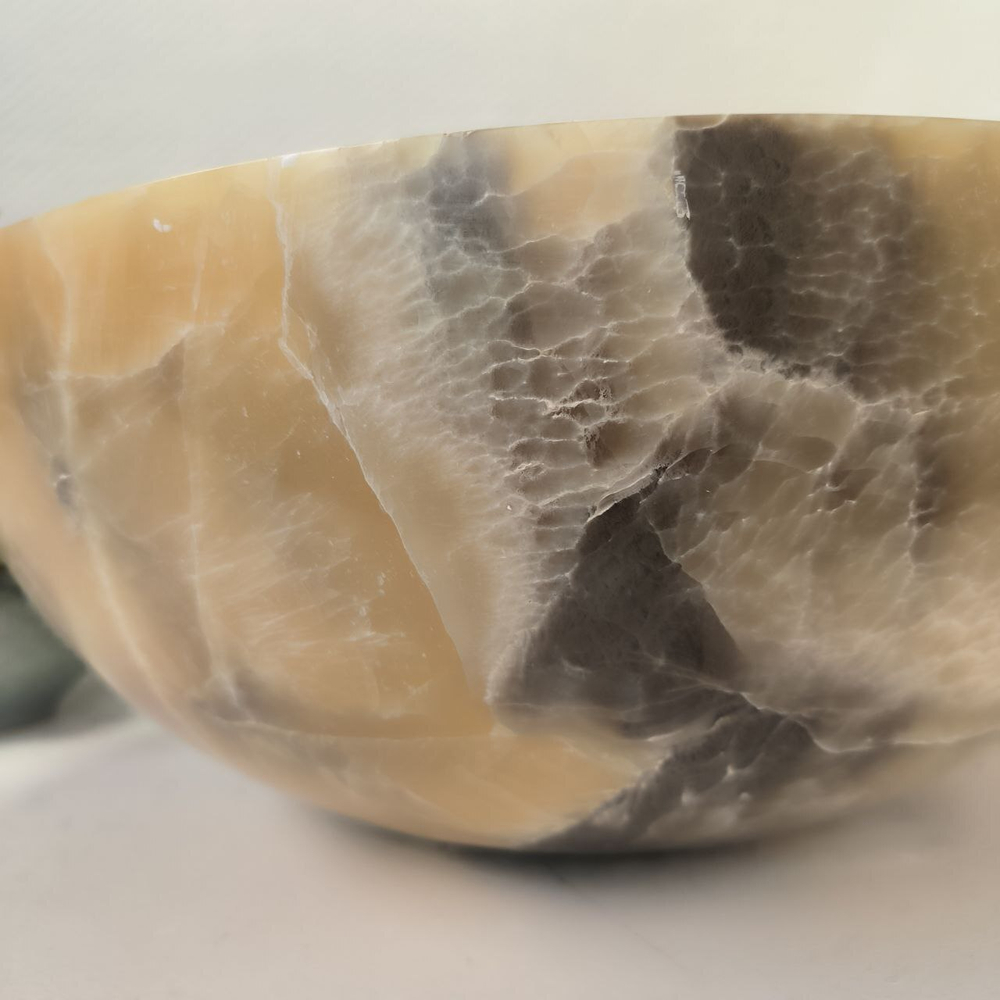 Раковина из оникса Bowl Grey TinLip BO-62967 45*45*17 42