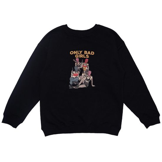 Свитшот HOOK «Гёрлс» чёрный