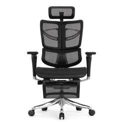 Кресло EXPERT 2 FLY RFYM 01 (сидение MAX с подножкой, подлокотник 6D(360), сетка черн/каркас черн)