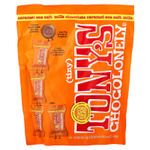 Tony's Chocolonely, молочный шоколад, карамель и морская соль, 14 шт. по 9 г (0,32 унции)