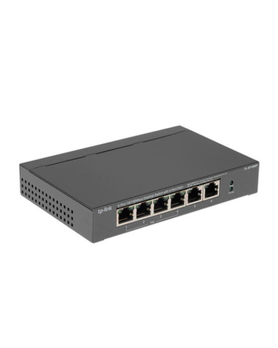 TP-Link TL-SF1006P 6-портовый 10/100 Мбит/с настольный коммутатор с 4 портами PoE+