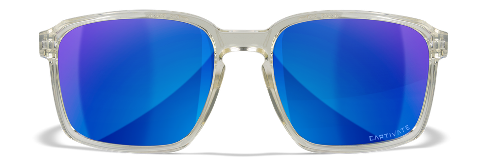 Очки Wiley X ALFA Gloss Clear Crystal CAPTIVATE™ Polarized Blue Mirror