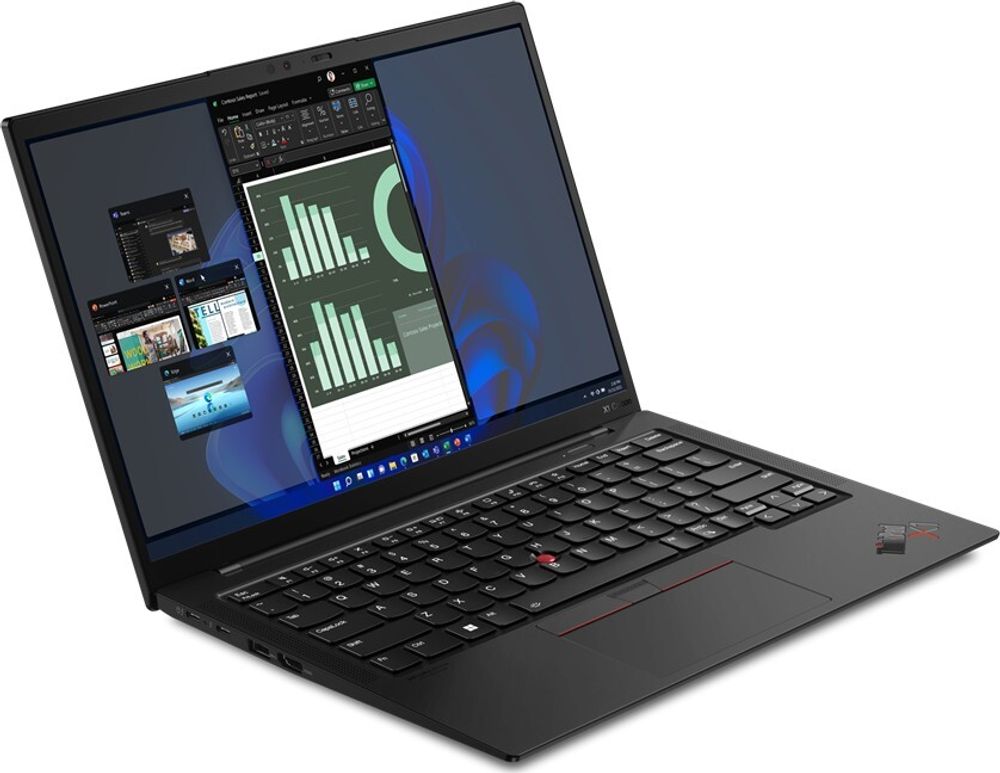 Ноутбук Lenovo ThinkPad X1 Carbon Gen 10, 14&amp;quot; (1920x1200) IPS/Intel Core i7-1260P/16ГБ LPDDR5/512ГБ SSD/Iris Xe Graphics/Без ОС, черный [21CB000CUS]