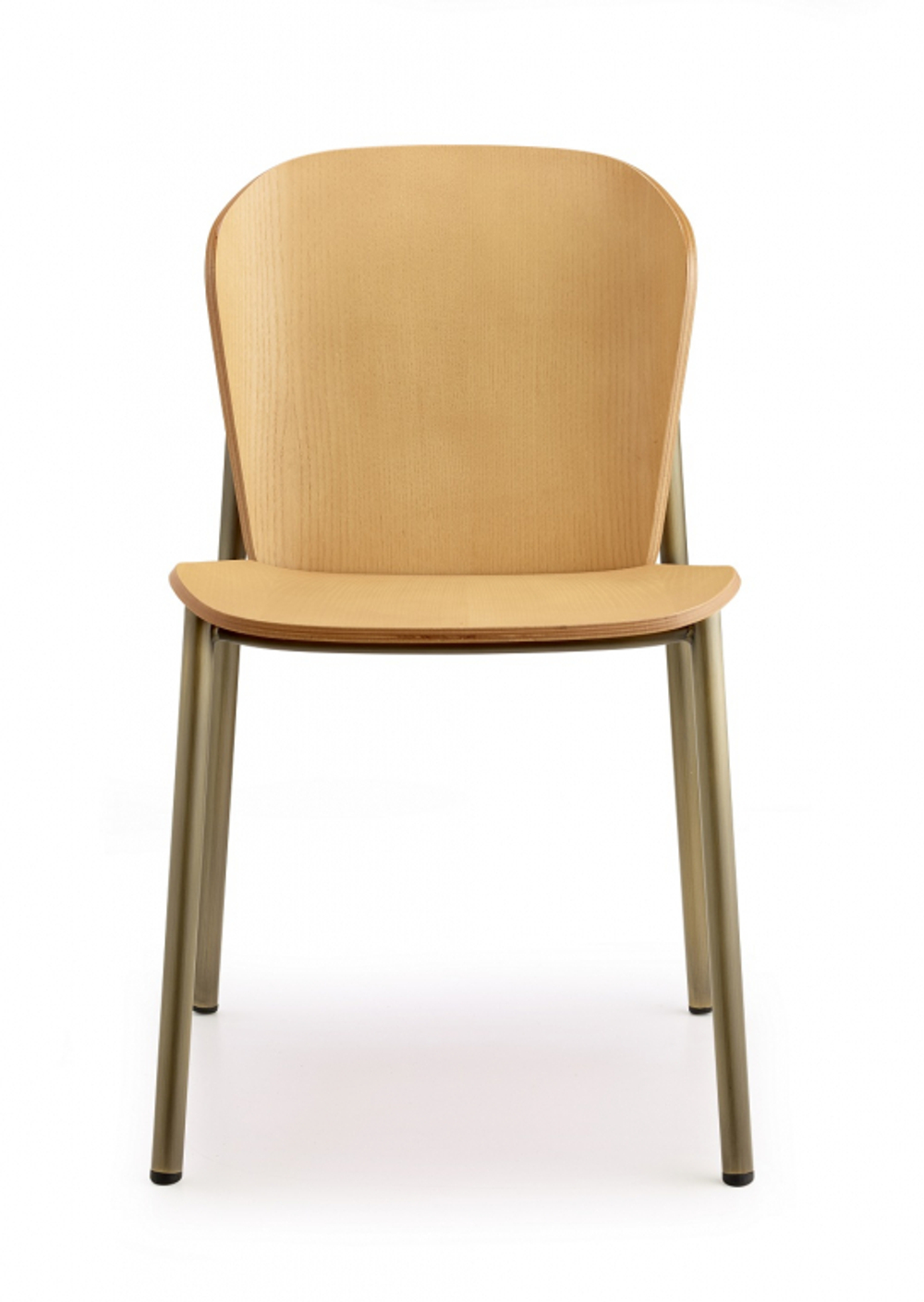 Стул деревянный Scab Design Finn Metal Wood, винтажная бронза, светлый ясень