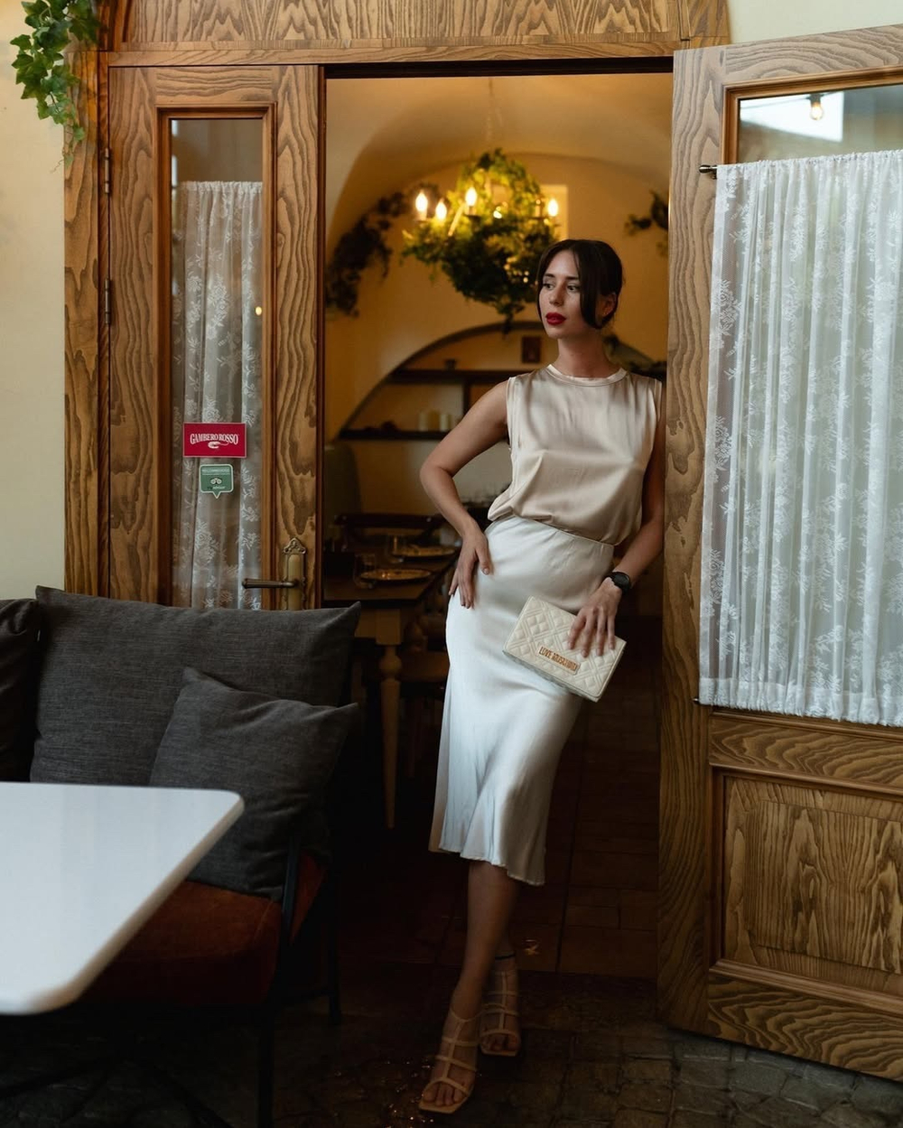 юбка атласная