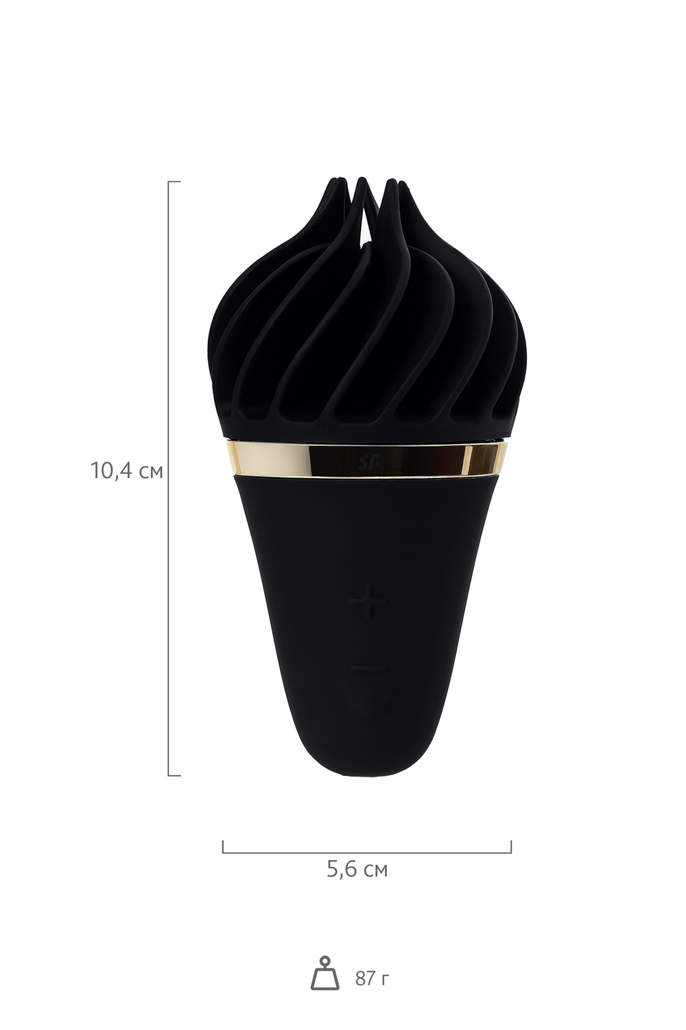 Вибромассажер Satisfyer layons Sweet Treat, силикон, черный, 10,4 см.