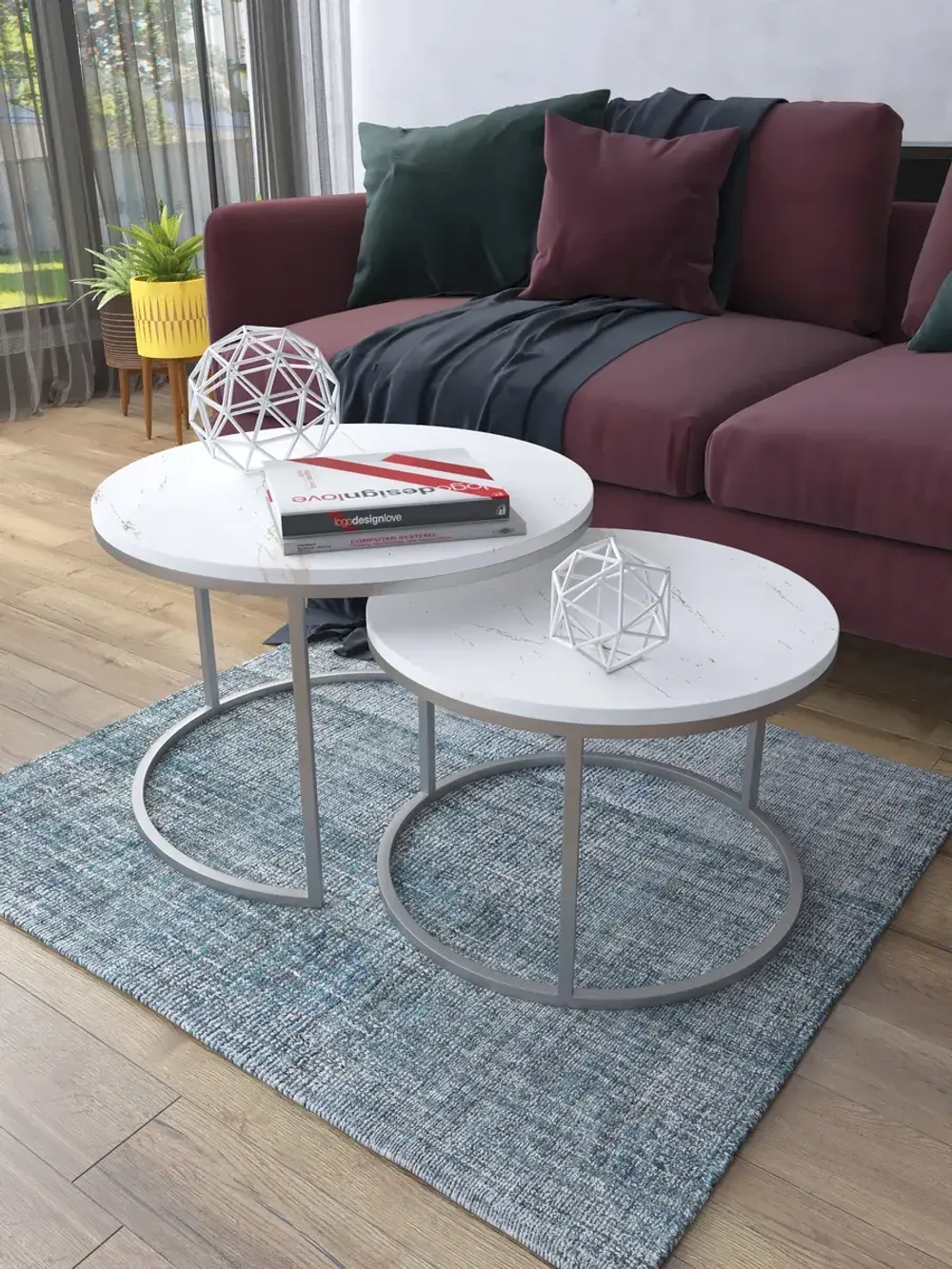 Комплект журнальных столов Акцент - СЗБ - МДФ в ПВХ