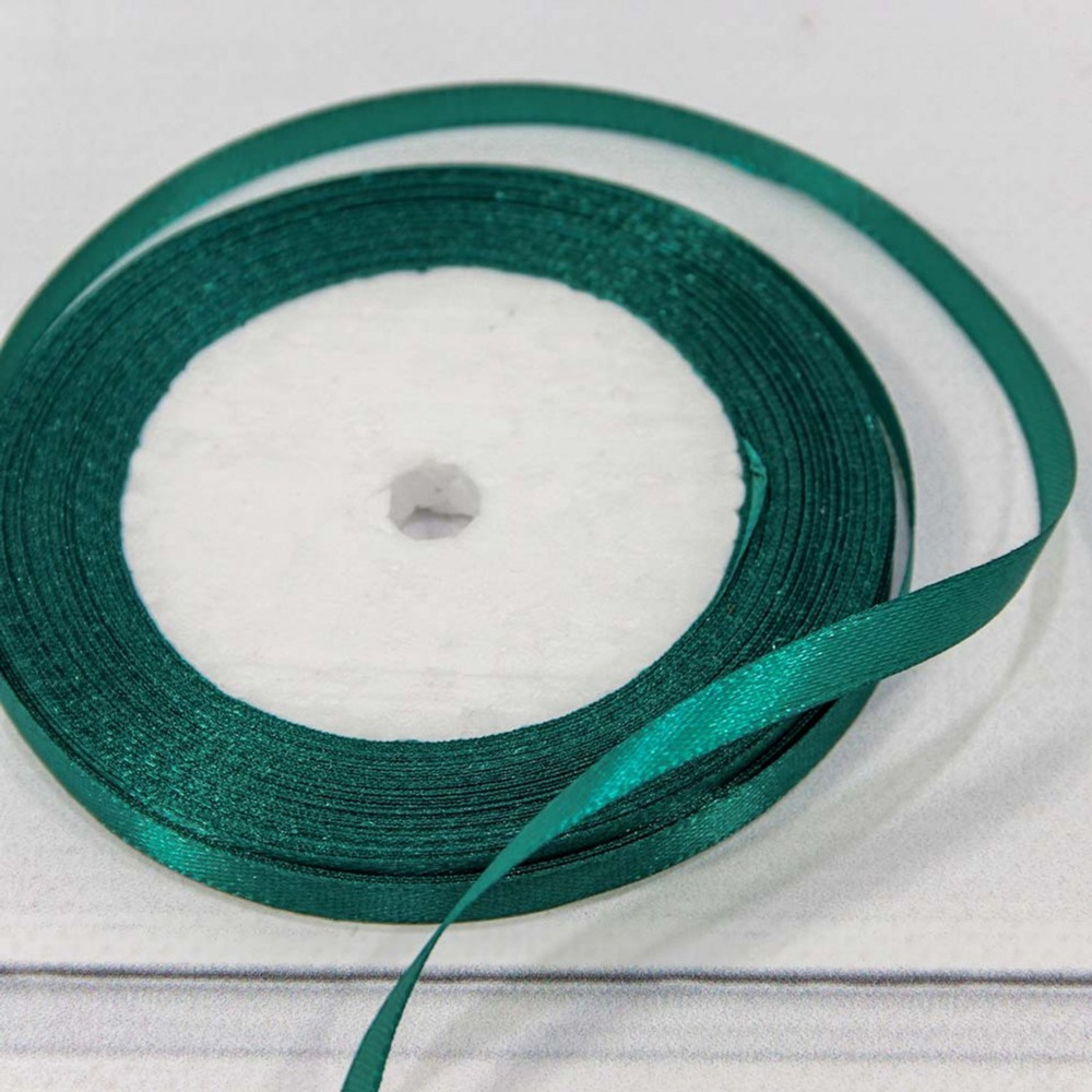 Лента Атласная 0,6см х 28м Сатин (Бирюзовый)