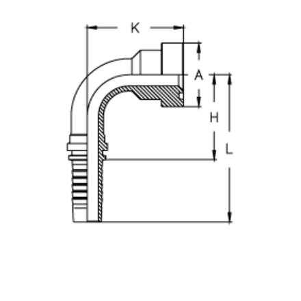 Фитинг DN 20 SFS CAT 3/4 41.3 (90)