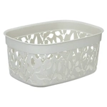 Коробка ФЛОРА 3л белый ротанг 0,11*0,175*0,24 м