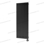 Радиатор WARMMET электрический настенный вертикальный Flat 60VE ЧЕРНЫЙ RAL9005