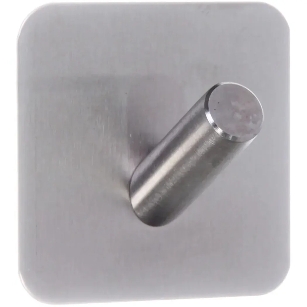 Крючок из нержавеющей стали на липкой основе 3М «БАСТОФ», форма квадрат, нагрузка до 5кг/4,5см