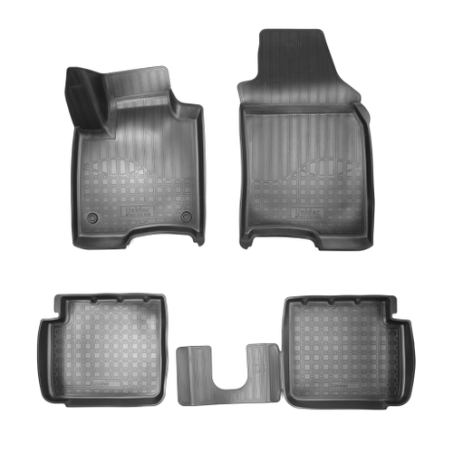 Ковры в салон Norplast/Unidec для Fiat Panda в кузове III (2011-), Черный, арт.NPA11-C21-600