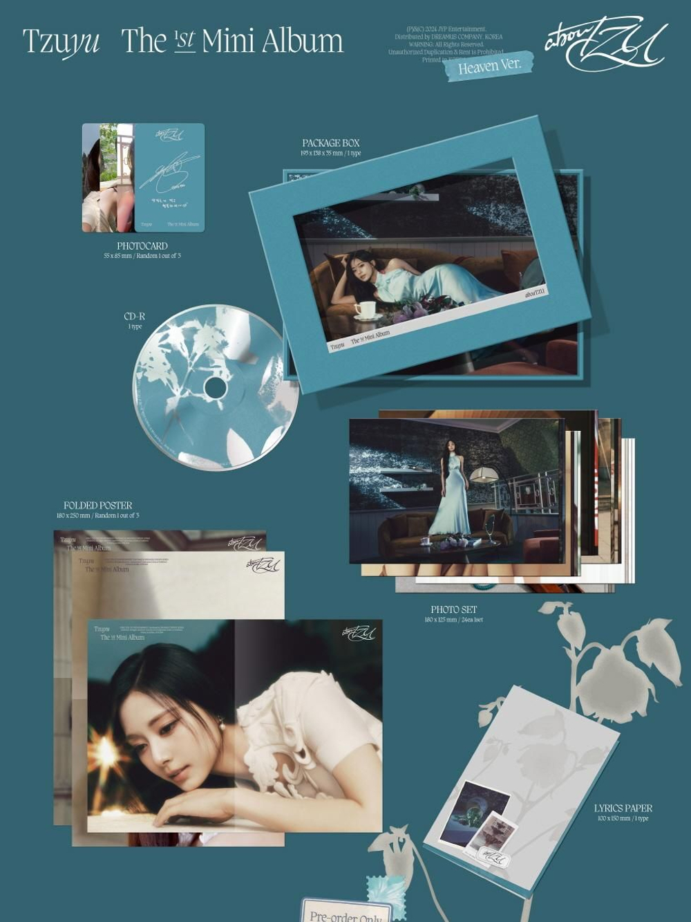 Альбом TZUYU (TWICE) - abouTZU 1st Mini Album HEAVEN Version