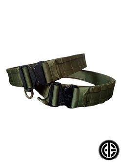 Пояс тактический Corsair Tactical Gear RUM'S с пряжкой ЗУБР. Олива