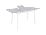Стол кухонный обеденный раздвижной Белый/Цемент Светлый, Венеция, 110х70х75 см