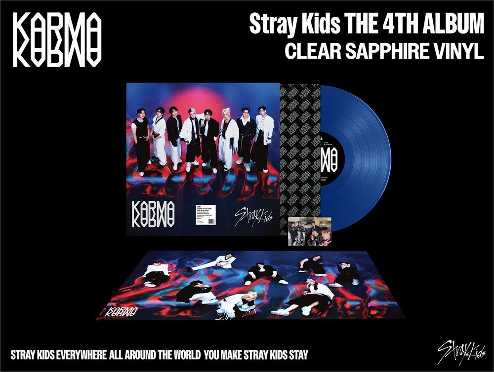 Альбом STRAY KIDS - KARMA [LP ver.] Clear Sapphire