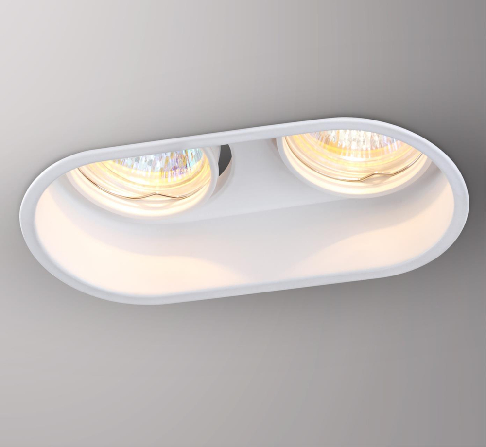 370564 SPOT NT19 516 белый Встраиваемый светильник IP20 GU10 2*50W 220-240V CLOUD