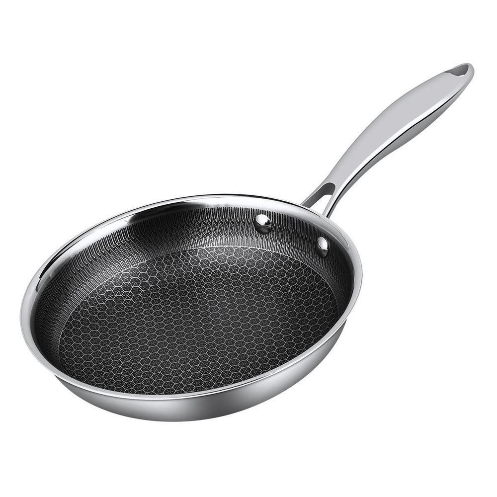 Сковорода d=20 см, h=4.5cм, "Honeycombs", нерж. 3-х слойная. Индукция, P.L. - ProffCuisine