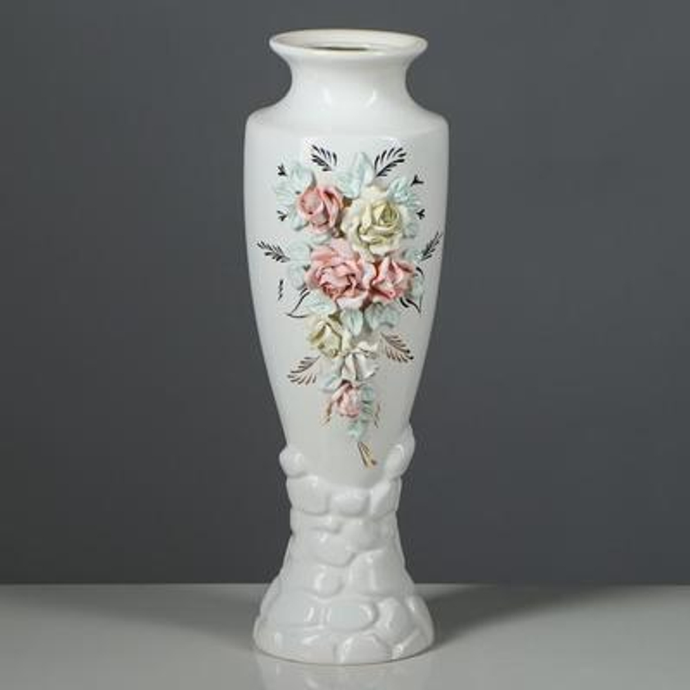 Ваза "Амфора", 41 см, керамика ручной работы.