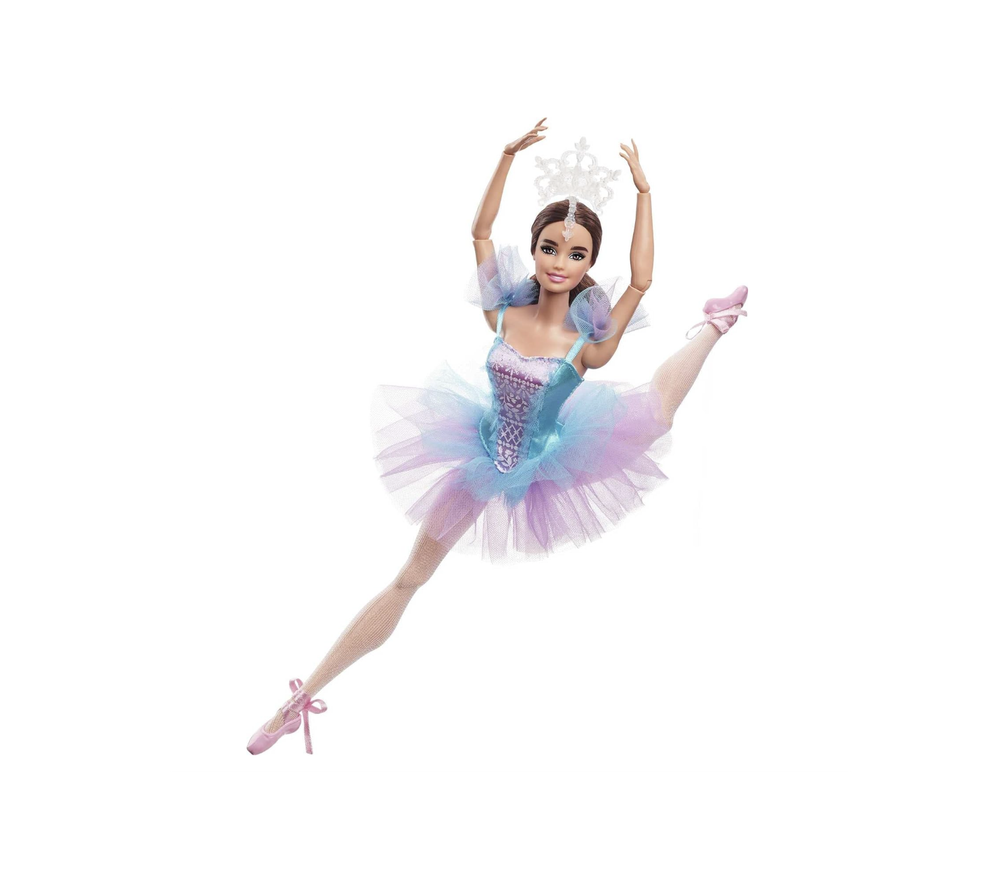 Фирменная кукла Барби, позирующая брюнетка Ballet Wishes в костюме балерины, пачке, тиаре и пуантах