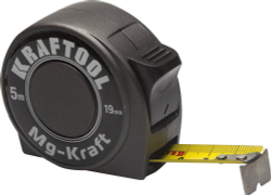KRAFTOOL MG-Kraft, 5 м х 19 мм, ударопрочная профессиональная рулетка (34129-05-19)