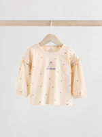 Лонгслив и брюки в комплекте для малышей Next AA6-805, 3 шт., Бежевый, Синий