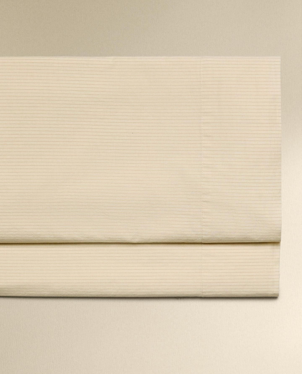 Zara Home - Полосатая простыня, ванильный, 290x280 см