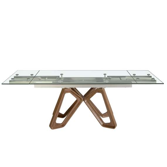 Раздвижной обеденный стол 1122/MC22078DT из закаленного стекла 160/200/240 х 90