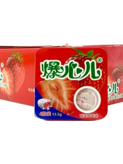Жевательная резинка с Клубничной начинкой 13,5г * 30шт