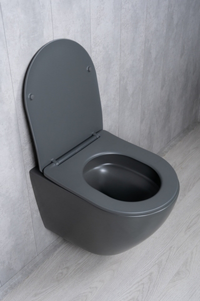 Унитаз подвесной Tornado Gid Tr2122TF-Dgm 62260Y серый матовый 49x36x36