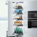 Высокая корзина с турбийоном, 555x545x(1420-1720) мм, 4 уровня