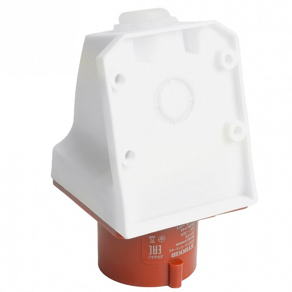 Вилка угловая 3P+PE Stekker ST 49446