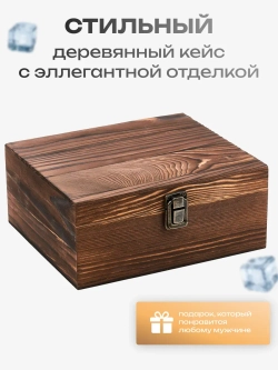 Набор бокалов для виски с нержавеющими кубиками в подарок