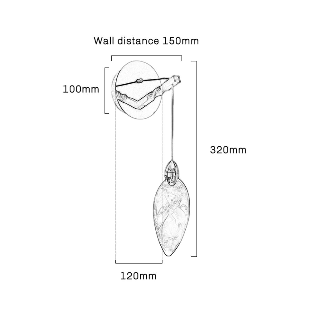 Настенный светильник MT9176-1W titanium gold