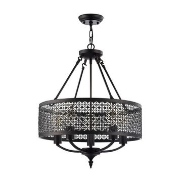 Подвесная люстра FR4166-PL-05C-BL коричневый Freya Conte