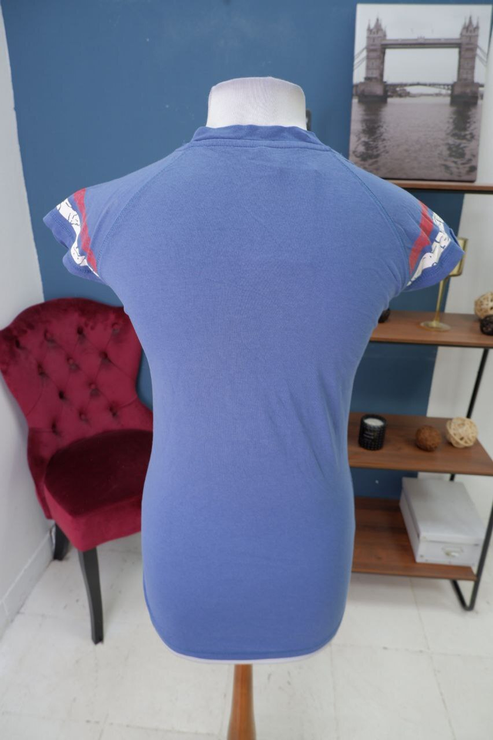 Футболка трикотажная с принтом 40 размер