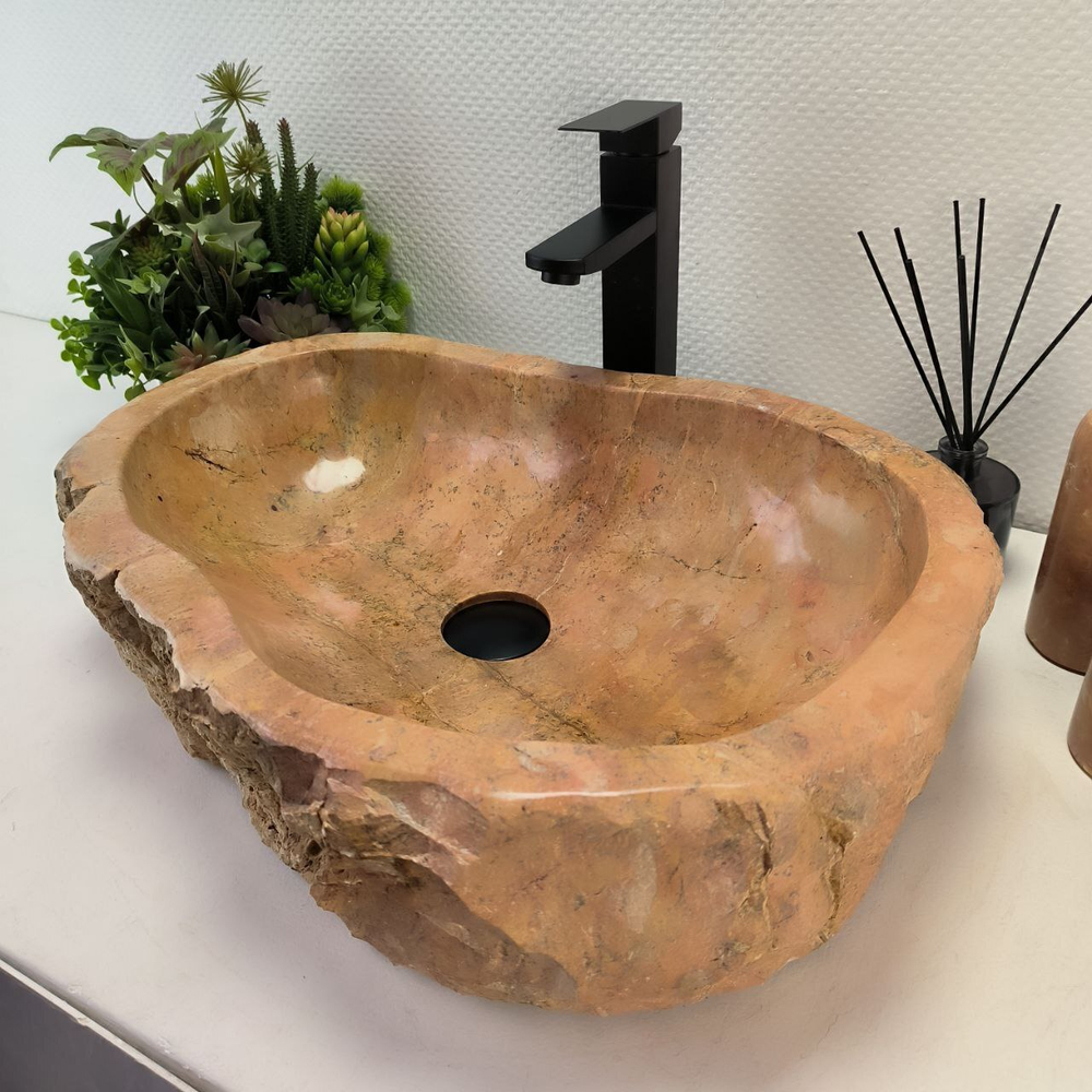 Раковина из мрамора Erozy Red EM-62793 56*44*15 12