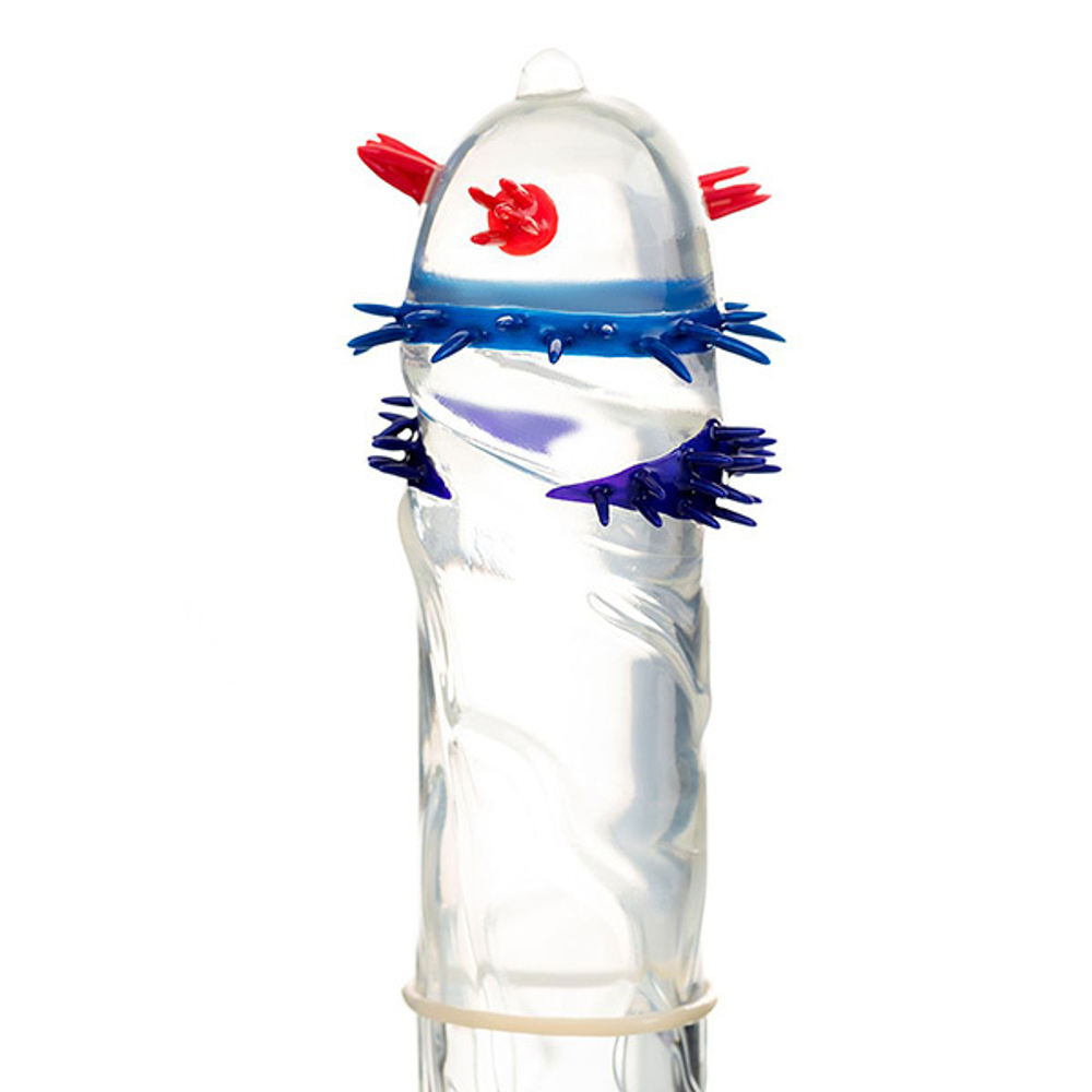 Презерватив с пучками усиков Штучки-дрючки №1 Стимулирующая штучка 1шт