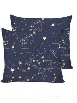 Постельное белье Сказка "Созвездия" семейное Наволочка 70х70 см 2 шт Простынь 240х215 см Пододеяльник 145х215 см(2шт) , поплин